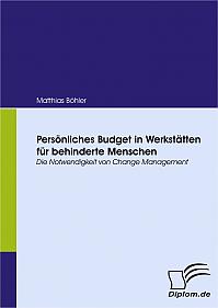 Persönliches Budget in Werkstätten für behinderte Menschen